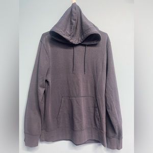 Blue, Long sleeve, hooded shirt.